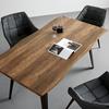 MATBORD DIEGO - svart/ekfärgad, Modern, metall/trämaterial (160/90/76cm) - Bessagi Home