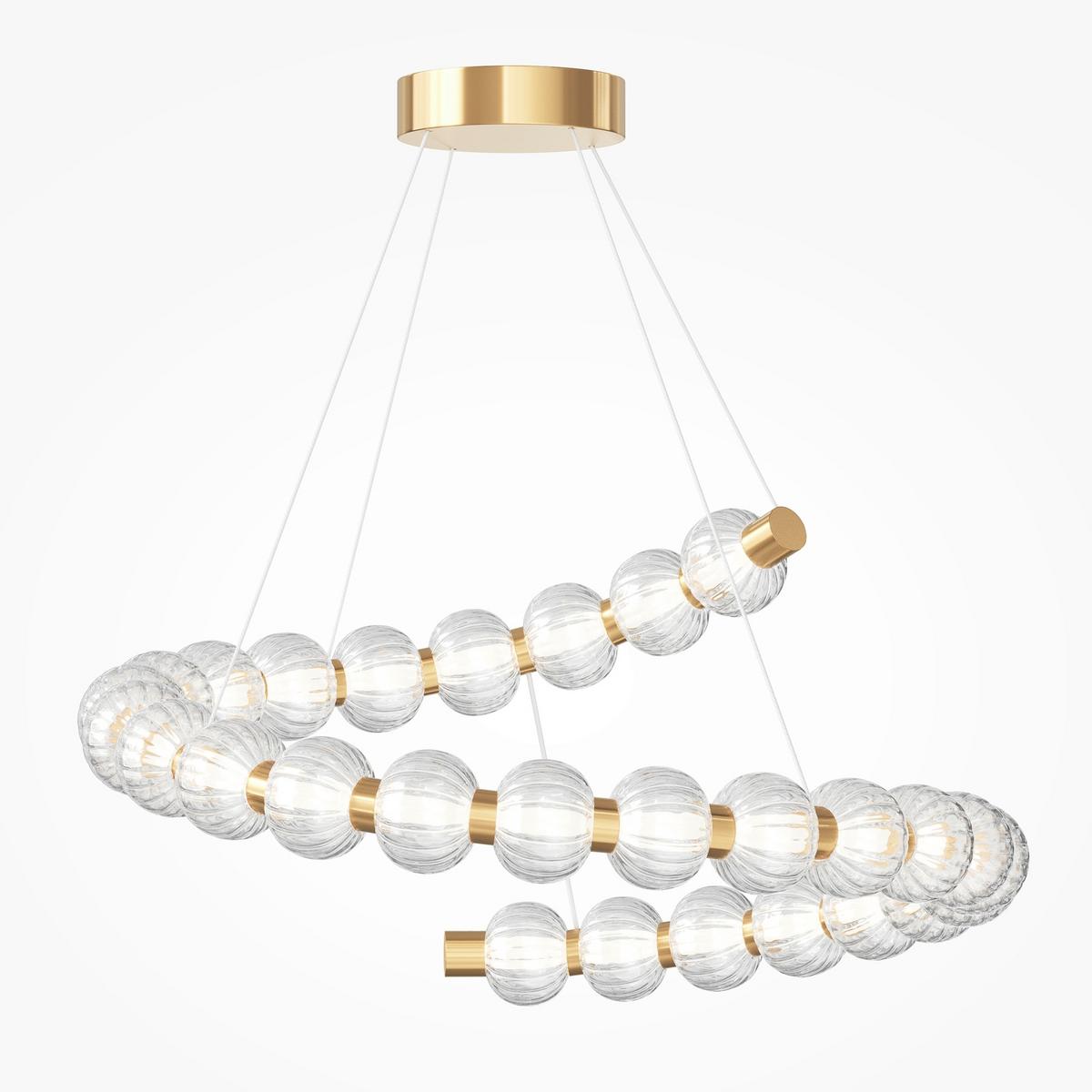 Pendelleuchte Mod555pl-L35g3k - Goldfarben, Design, Metall (80/345.5/80cm) - MAYTONI