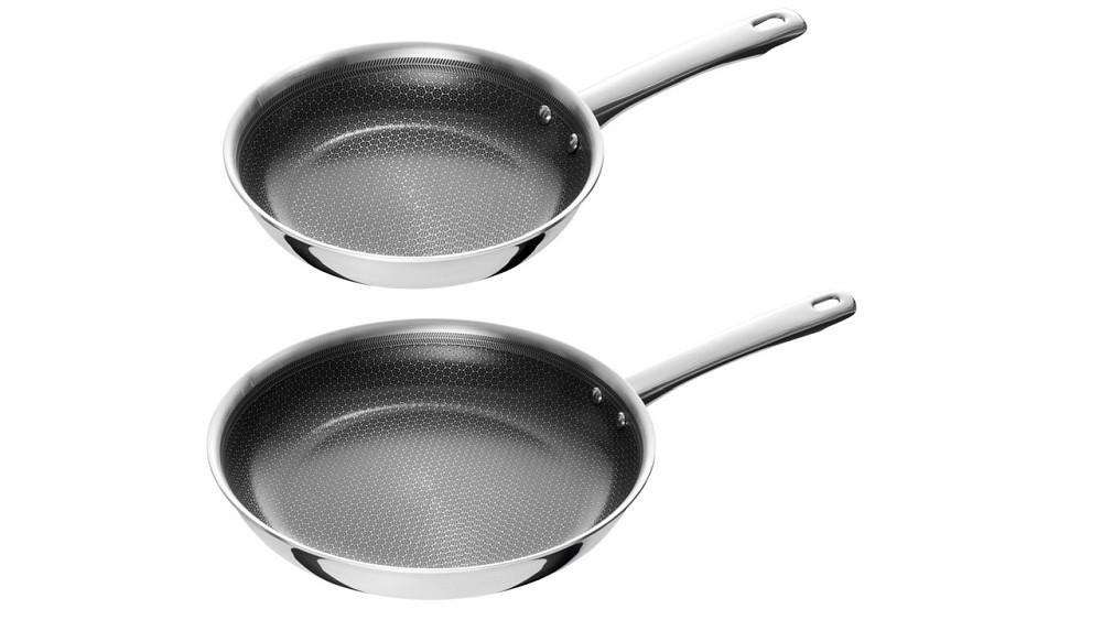 ZESTAW PATELNI 1035414 HENCKELS - kolor srebrny, Basics, metal (20 / 28cm) - Henckels by ZWILLING