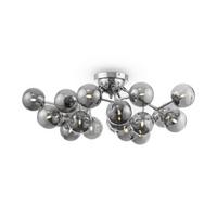 Deckenleuchte Dallas - Chromfarben/Grau, Trend, Glas/Metall (75/25cm) - MAYTONI