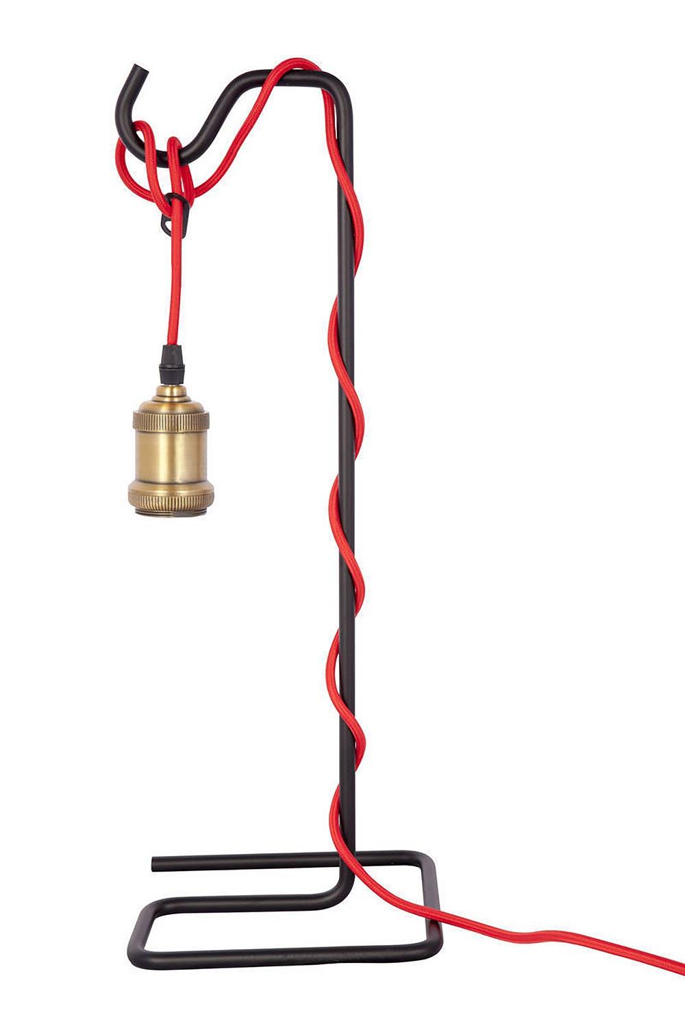 Tischleuchte Tischlampe Musium 810 - Schwarz, Trend, Metall (18/18/49cm) - Kayoom