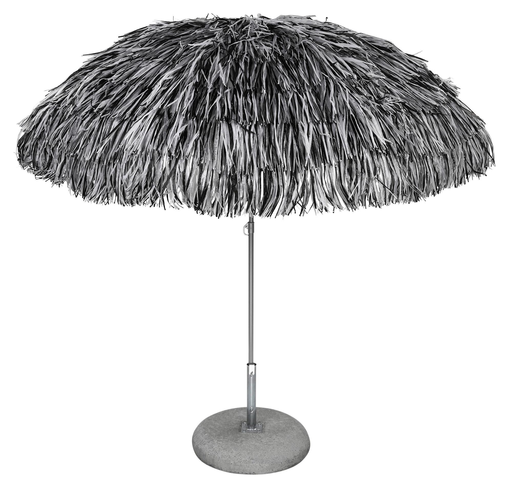 PARASOL PRZECIWSŁONECZNY HAWAII MIX - kolor srebrny/kolor aluminiowy, Design, metal/tkanina (200/200cm) - Jan Kurtz