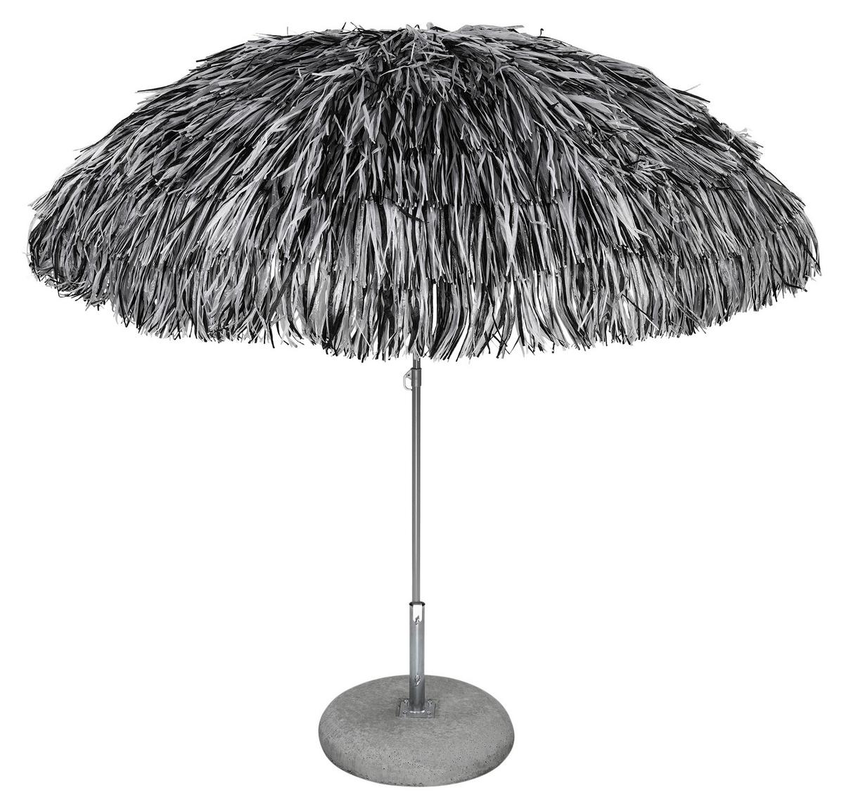 PARASOL PRZECIWSŁONECZNY HAWAII MIX - kolor srebrny/kolor aluminiowy, Design, metal/tkanina (200/200cm) - Jan Kurtz