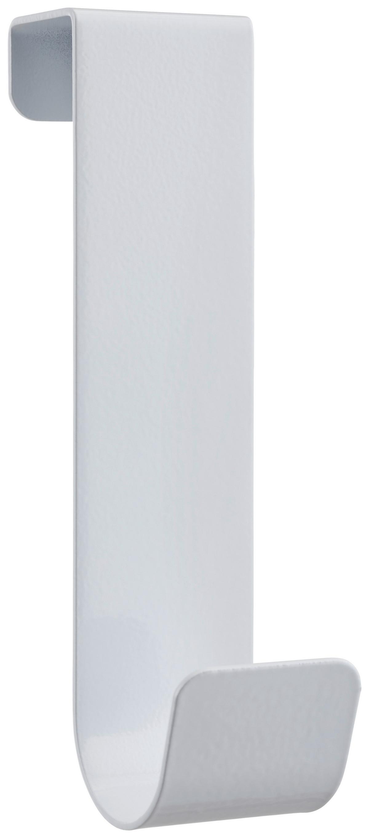 Haken Double aus Stahl in Weiß - Weiß, Metall (3/14,5/2/3cm) - Based