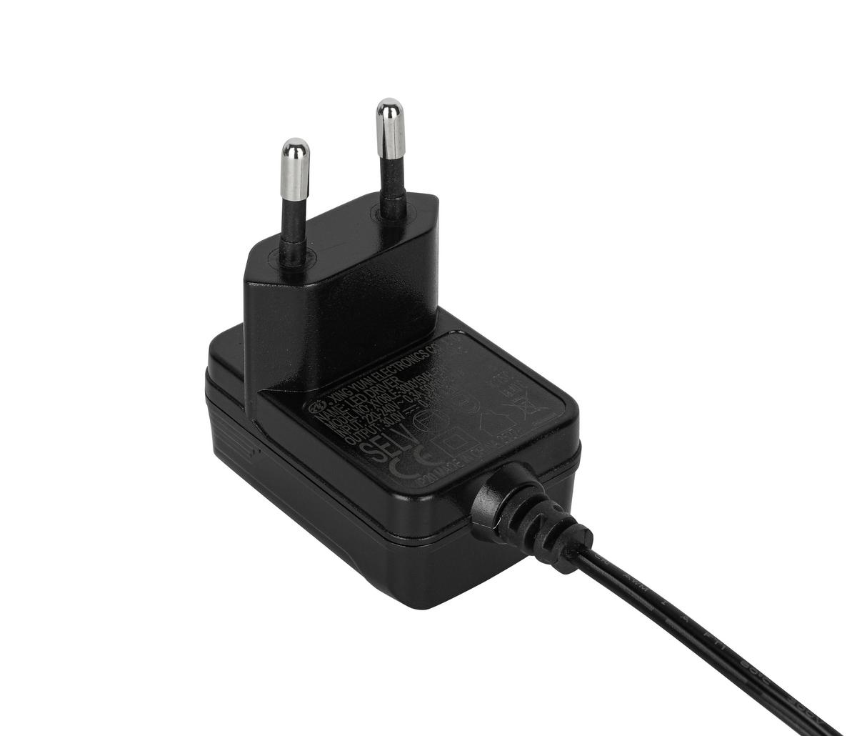 Namizna Led-svetilka Zuri - barve niklja/črna, Romantika, kovina/umetna masa (15/30cm) - Mömax