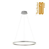 LAMPA WISZĄCA LED 15394-95 RITUS - kolor aluminiowy, Design, tworzywo sztuczne/metal (58,5/58,5/120cm)