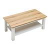 SOFFBORD KORSIKA -EXKLUSIV- - vit/ekfärgad, Romantik / Lanthus, trämaterial (110/45/60cm) - Mömax