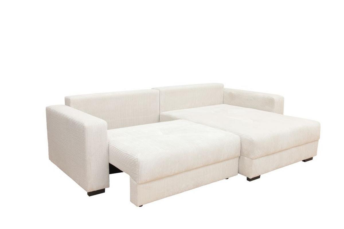 Kutna Garnitura Xela - bijela/crna, Moderno, tekstil (265/170cm) - Modern Living