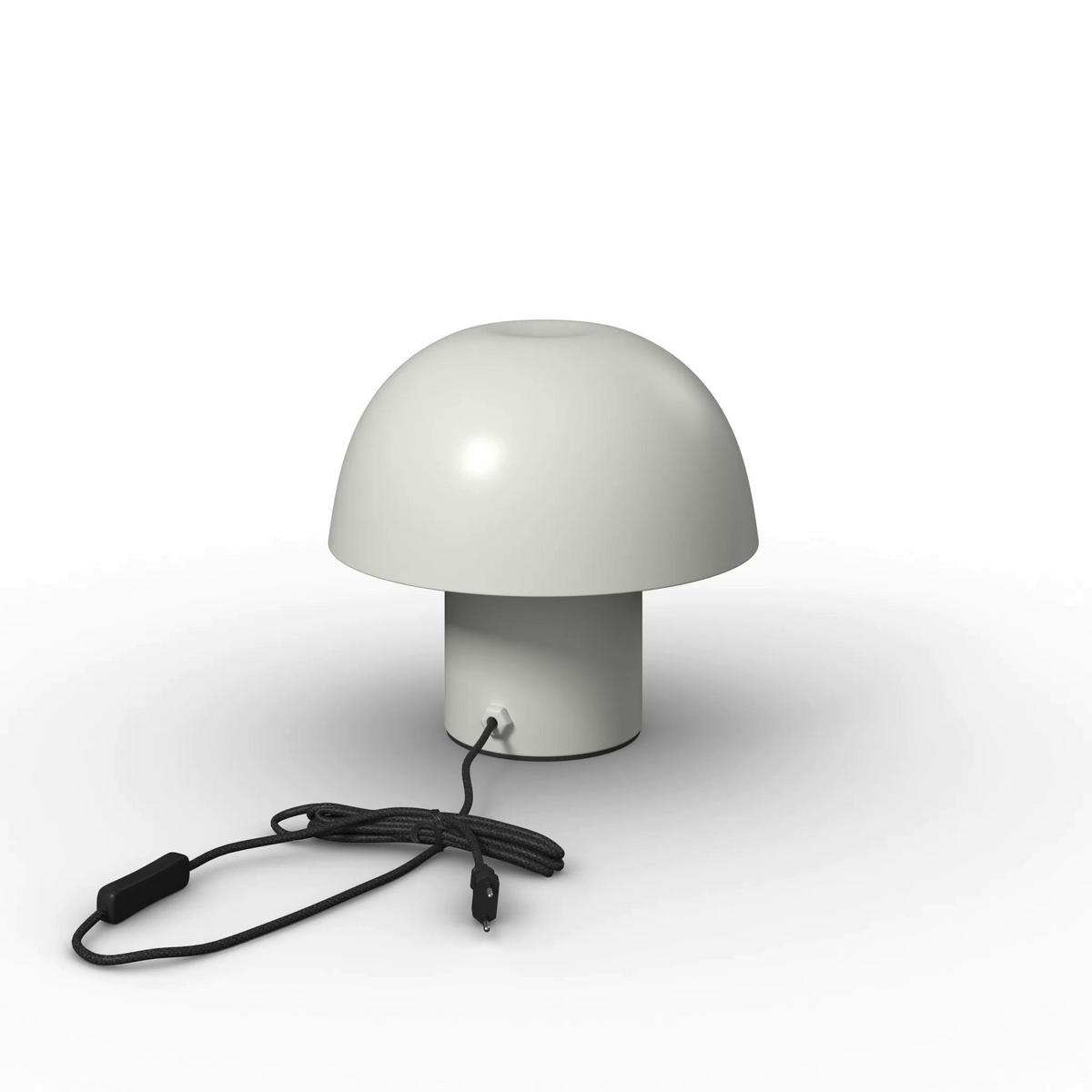 Tischleuchte Carla Weiß ca. 40 Watt - Weiß, MODERN, Metall (22,5/22cm) - Bessagi Home