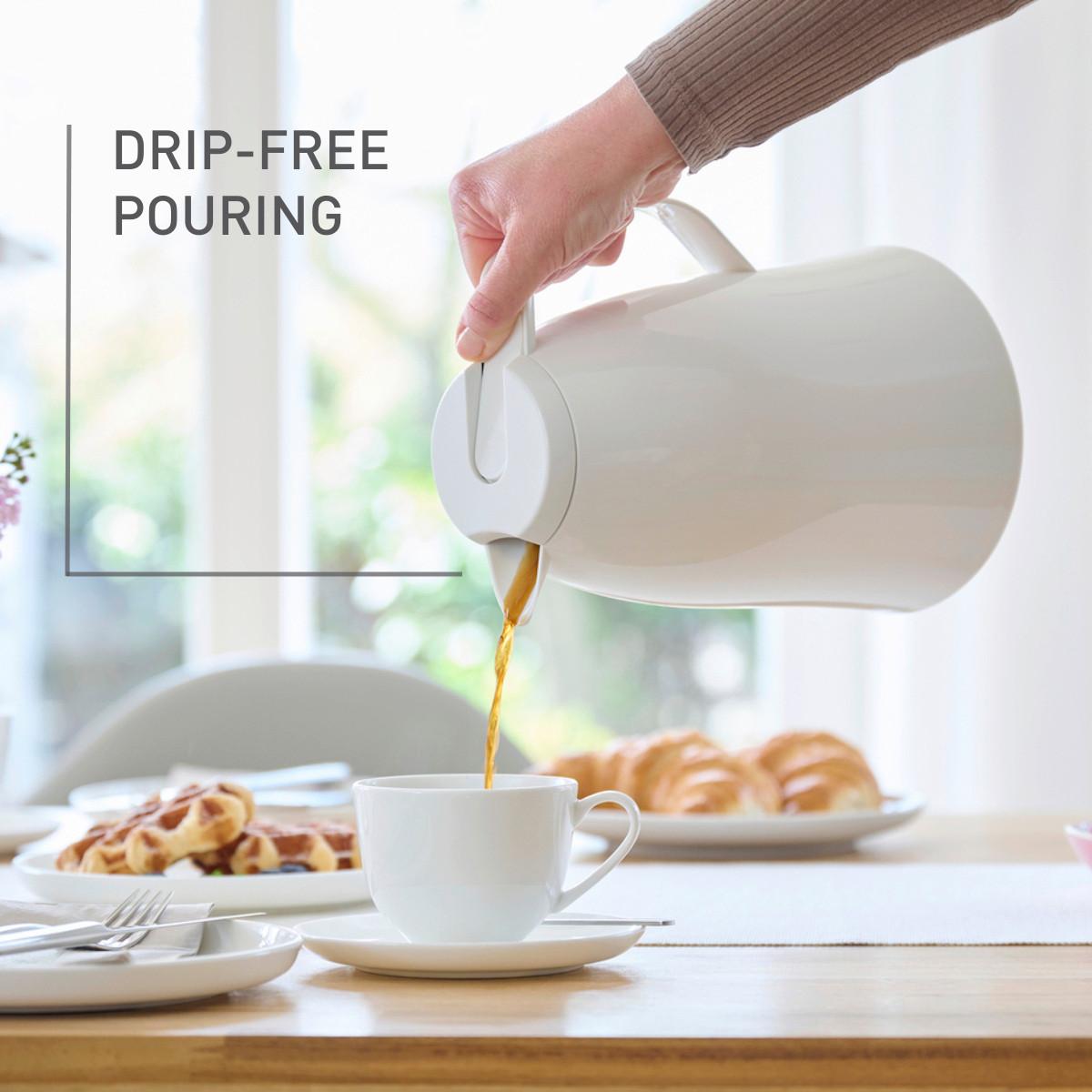 DZBANEK TERMICZNY 517008 - biały, Basics, tworzywo sztuczne (1,5l) - Emsa