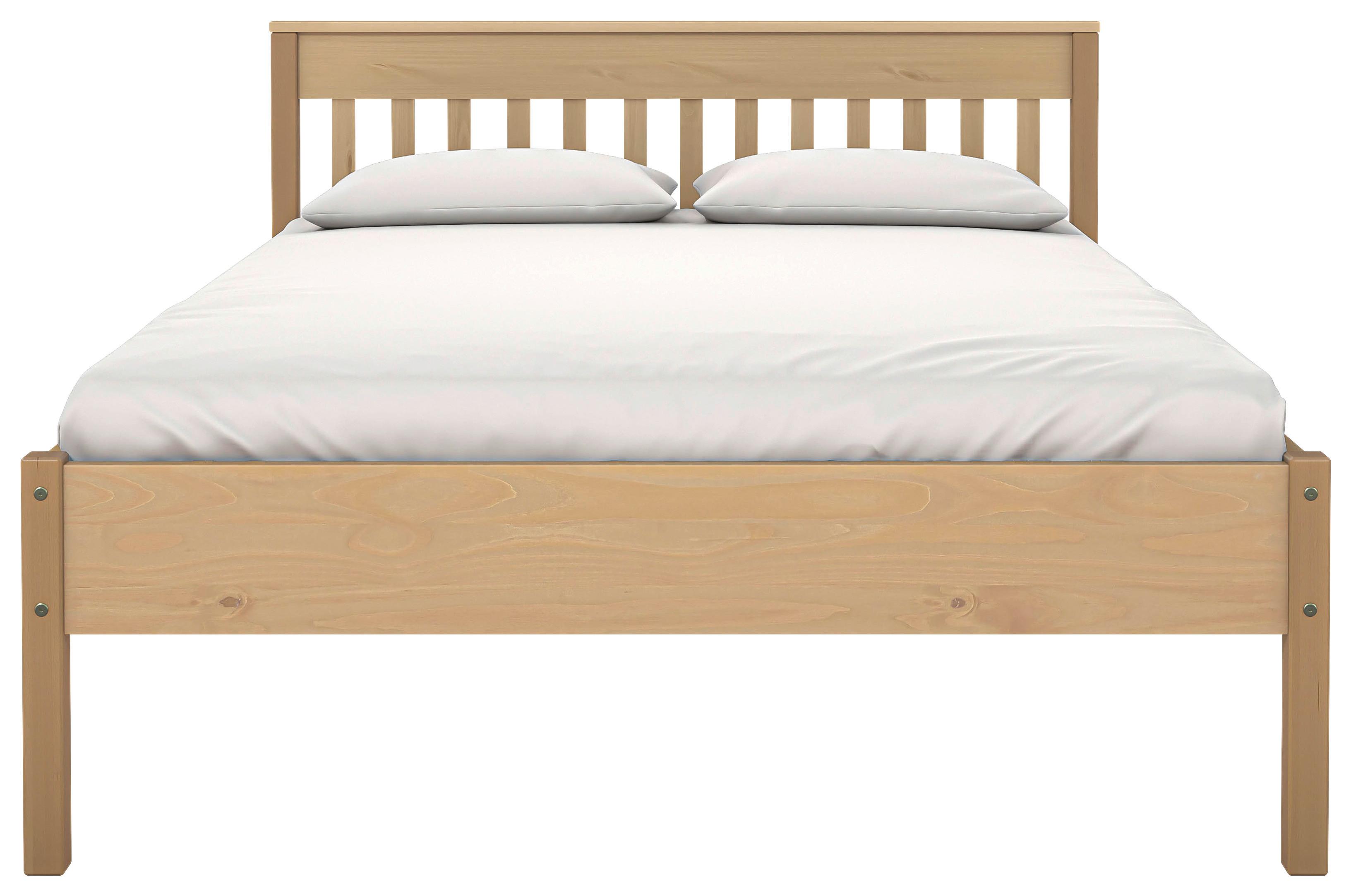 Bett Luna ca. 140x200 cm Kiefer - Eichefarben/Naturfarben, MODERN, Holz (140/200cm) - MID.YOU