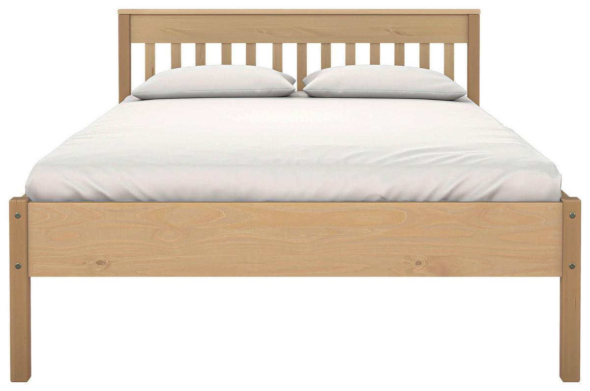 Bett Luna ca. 140x200 cm Kiefer - Eichefarben/Naturfarben, MODERN, Holz (140/200cm) - MID.YOU