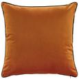 Samtkissen Malea ca.45x45cm - Orange, MODERN, Textil (45/45cm) - Mömax modern living