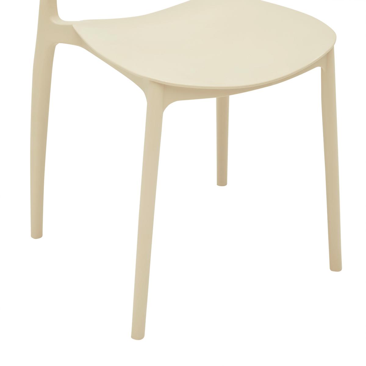 Stuhl Jiri Beige - Beige, MODERN, Kunststoff (44/78/49cm) - Based