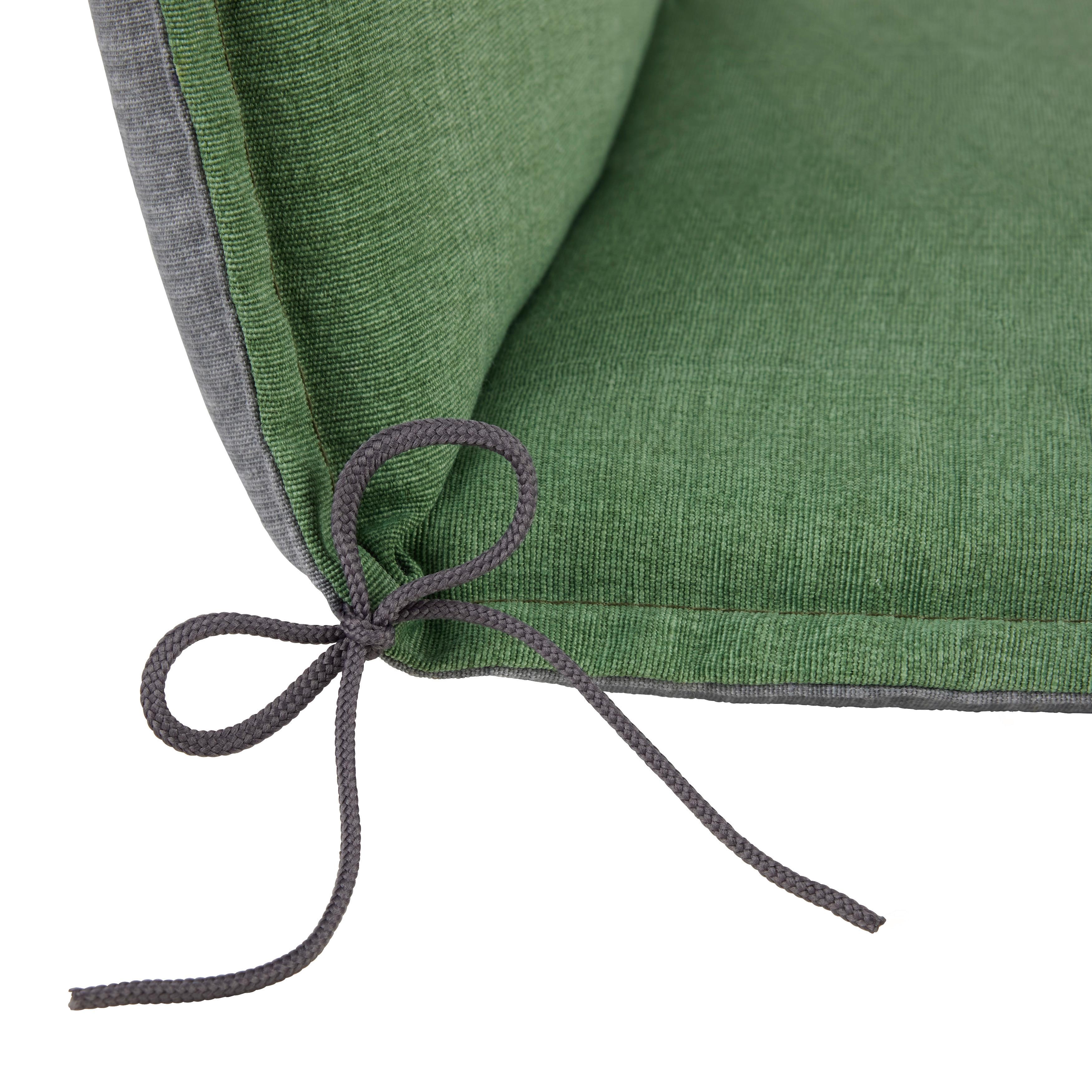 STOLSDYNA GENF 2 - skogsgrön, Basics, textil (48/120/5cm) - Mömax