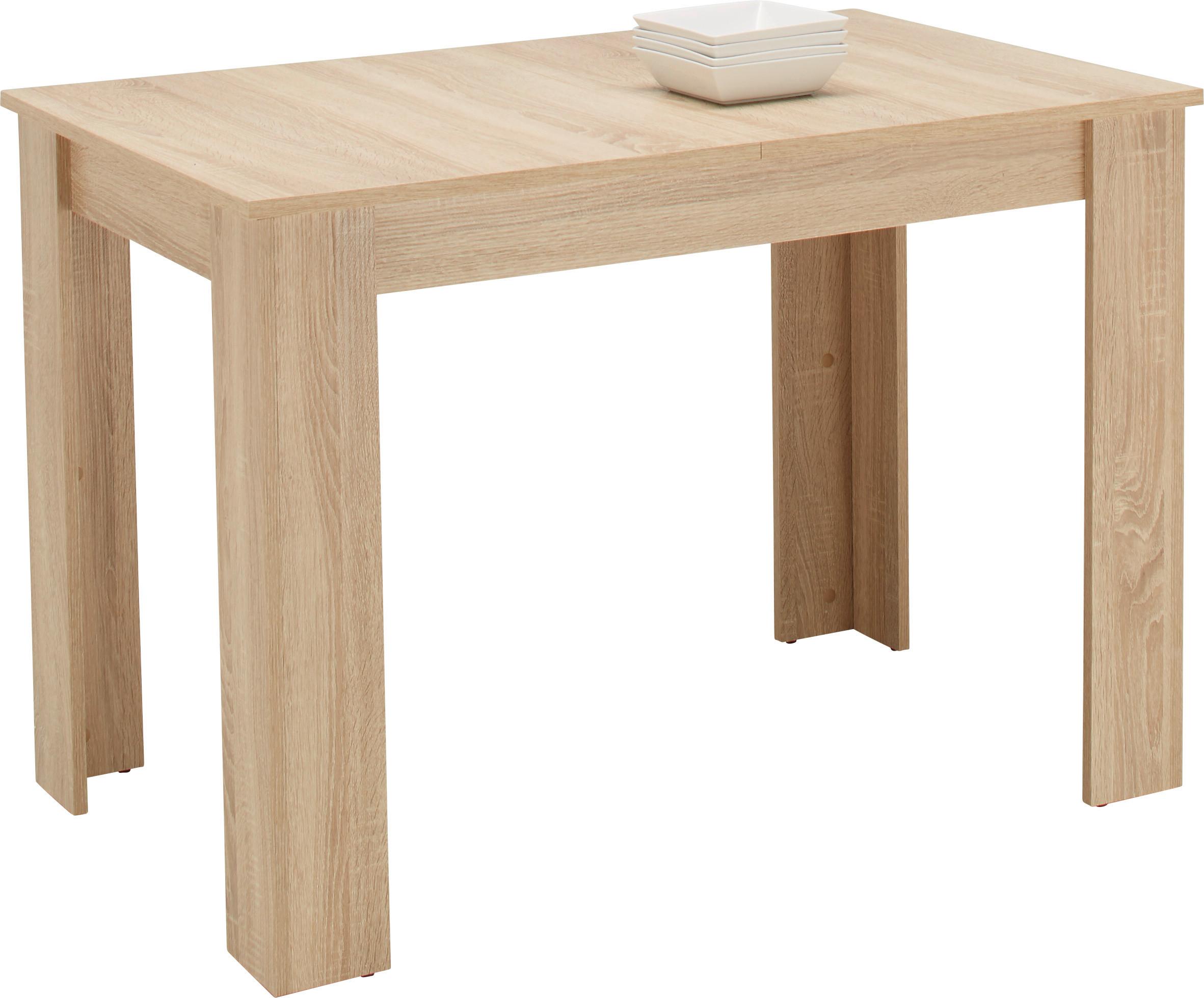 table à rallonge in Eichefarben - Eichefarben, Holzwerkstoff (110-164/76/70cm) - Based