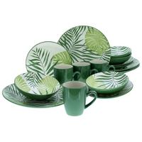 Kombinált Étkészlet 25858 - fehér/zöld, Basics, kerámia - Creatable