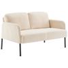 2-SITS SOFFA MIAMI -BASED- - beige/svart, Modern, metall/trä (120/73,5/77cm) - Based