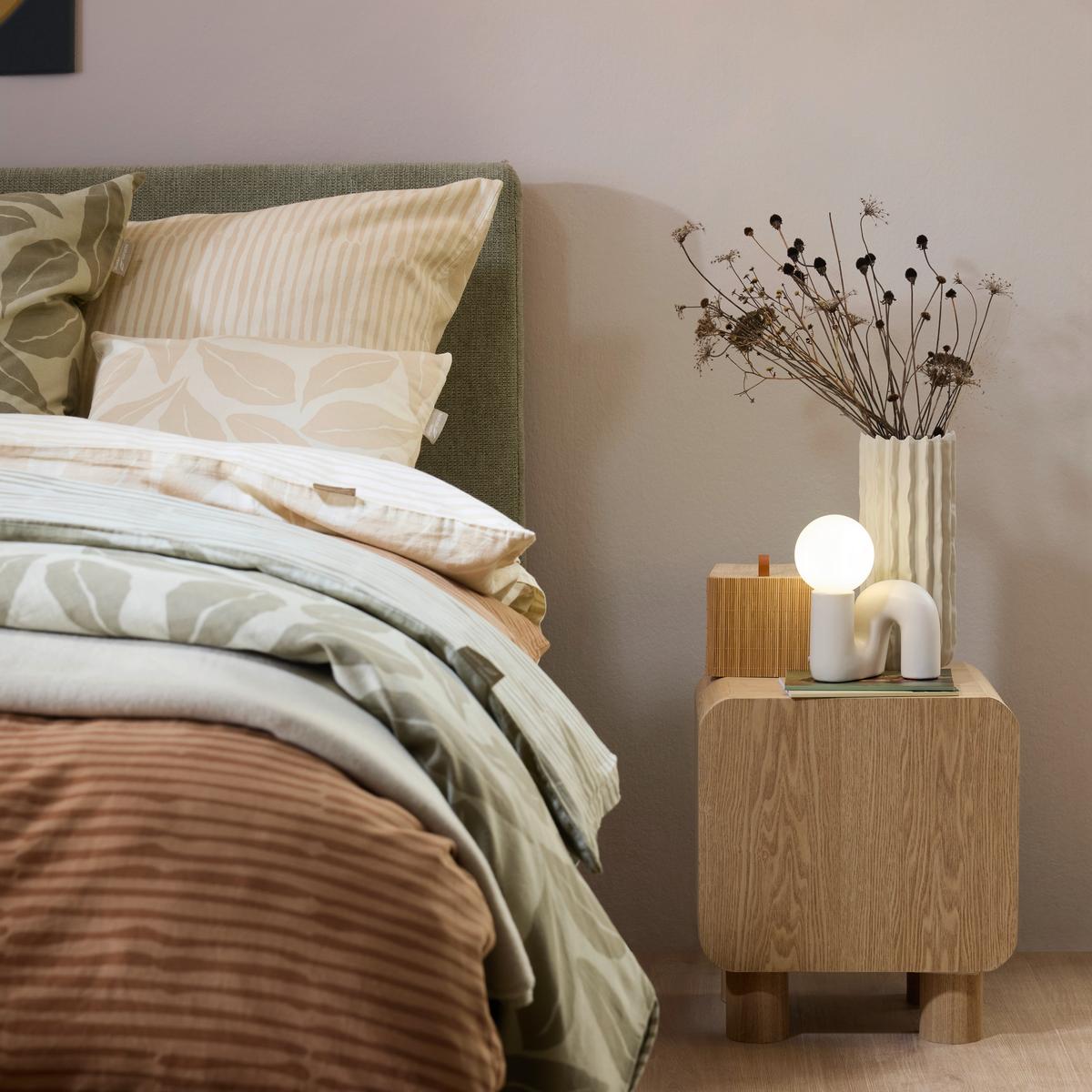 Dekoschale Felio Taupe - Taupe, Keramik/Textil (14,8/8,4cm) - Mömax