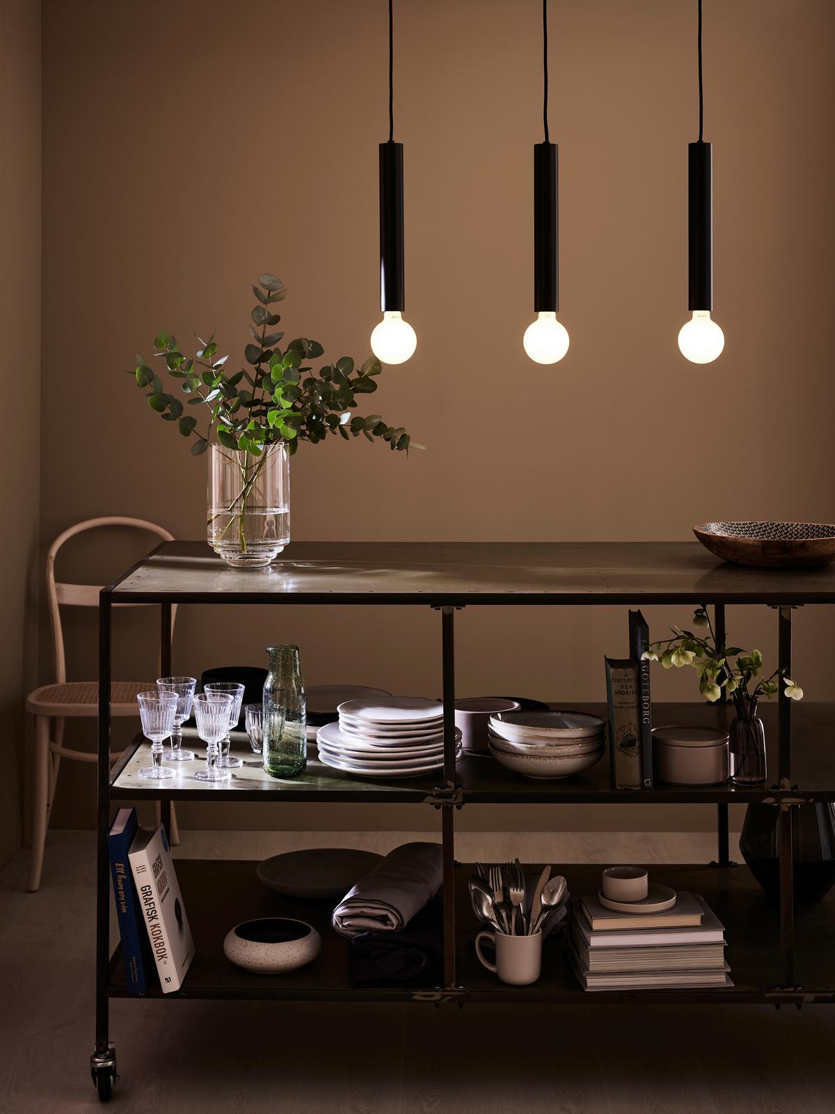 Hängeleuchte Sencillo max. 40 Watt - Schwarz, Design (35,5/75/5cm) - Markslöjd