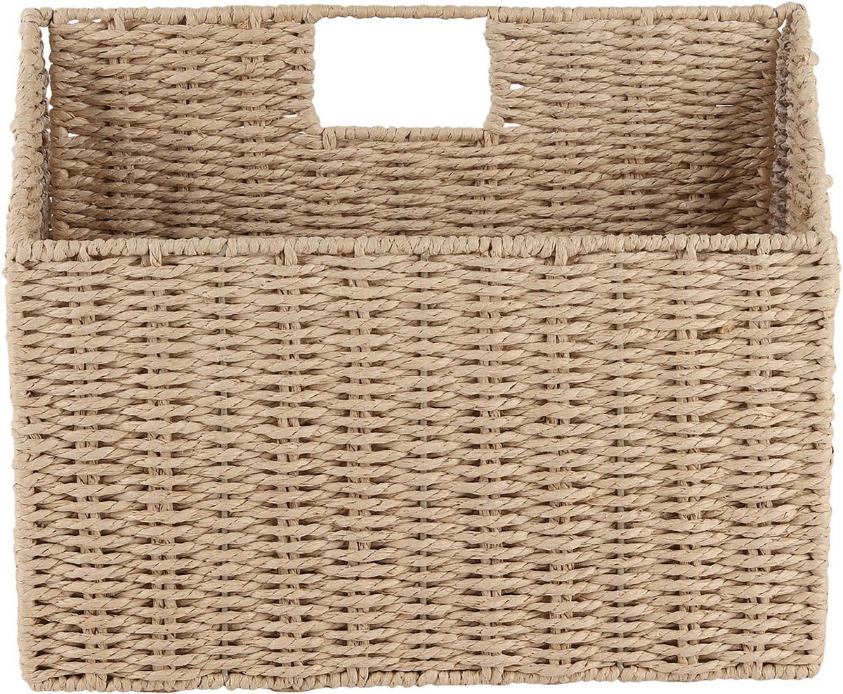 Korb Klara Naturfarben - Naturfarben, Papier/Metall (36/29/22cm) - Mömax