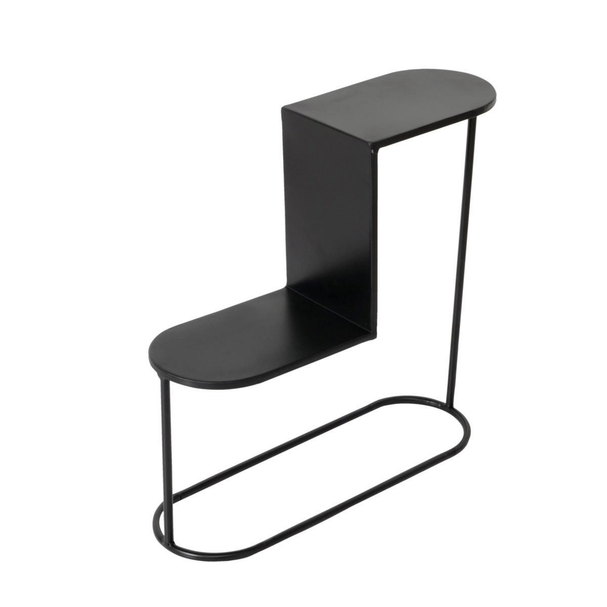 SCHODKI NA KWIATY 9722363 - INDUSTRIAL LIVING - czarny, Basics, metal (50/18/55cm) - Boltze Home