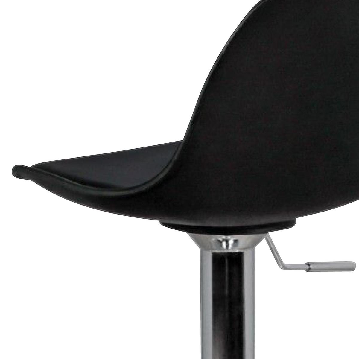 Barski Stol Korsika - barve kroma/črna, Moderno, kovina/umetna masa (40/104/40cm) - MID.YOU