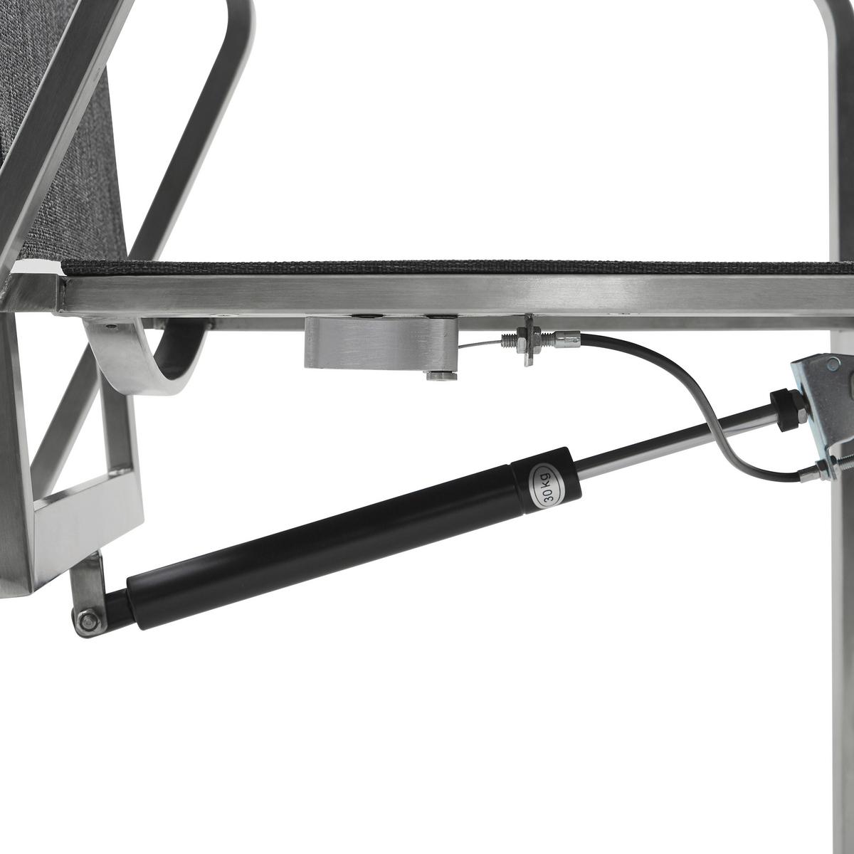 OGRODOWY FOTEL RELAKSACYJNY CAP BENAT MOVE - antracytowy/kolor stalowy, Design, metal/tkanina (55/110/62cm) - Mömax