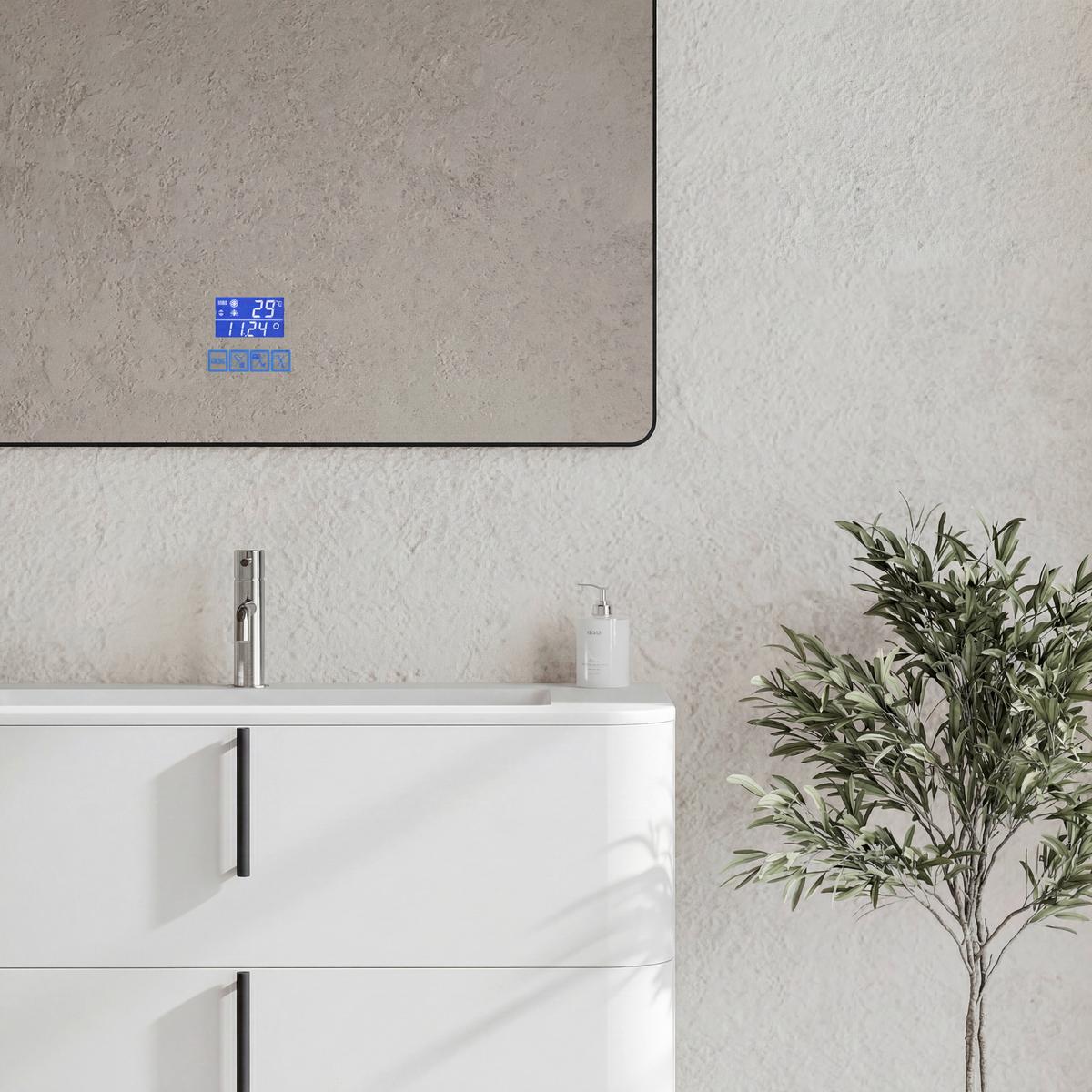 Bază pentru lavoar Lyra - alb/antracit, Modern, material pe bază de lemn (100/51/46cm)