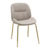 STOL AZRA - beige/guldfärgad, Trend, metall/trä (48/85/61cm) - Mömax