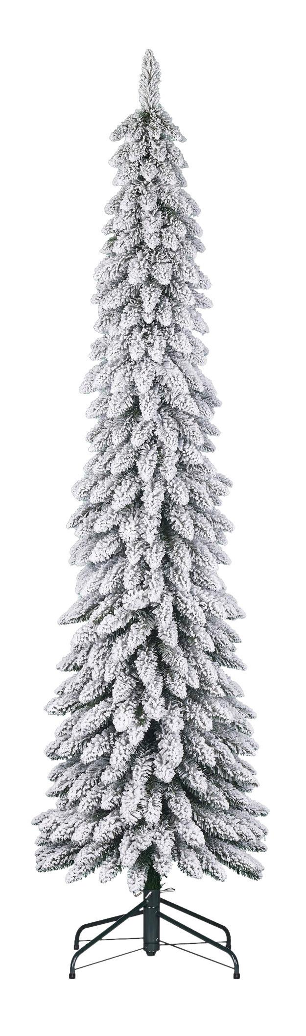 Božična Jelka Vilna - zelena/bela, kovina/umetna masa (45/155cm)