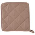 Topflappen Evelin Hellbraun Baumwolle - Hellbraun, Textil (20/20cm) - Mömax modern living