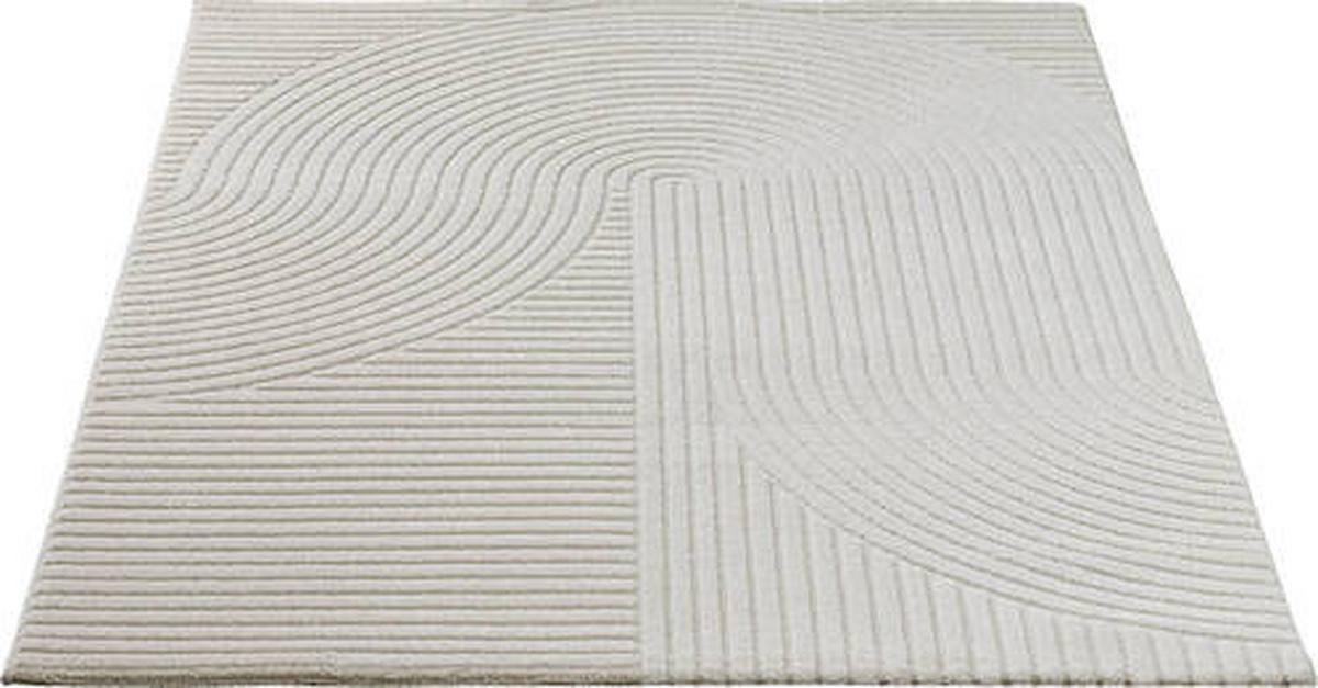Webteppich Elio Cremefarben ca. 140x200cm - Beige/Creme, KONVENTIONELL, Textil (140/200cm) - Novel