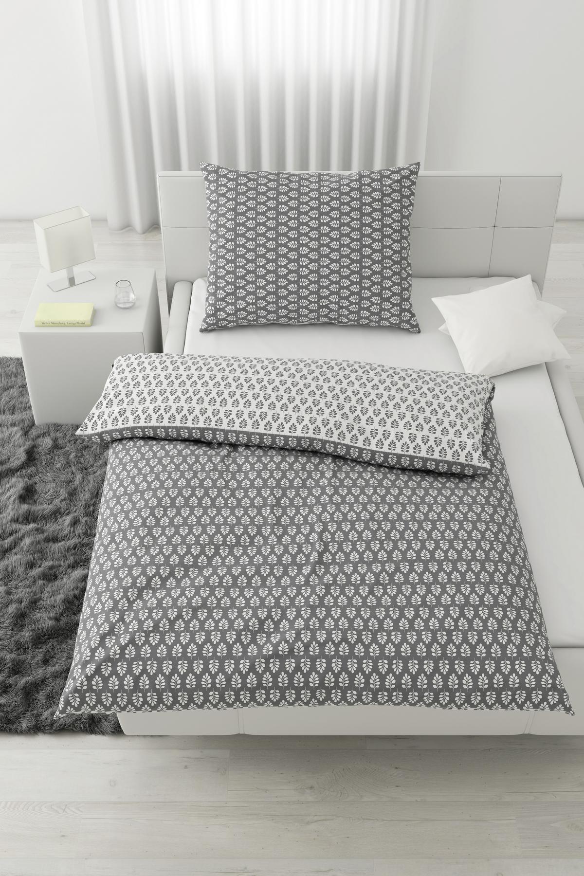 Bettwäsche Edda Wende ca. 160x210cm - Hellgrau, Lifestyle, Textil (160/210cm) - Modern Living