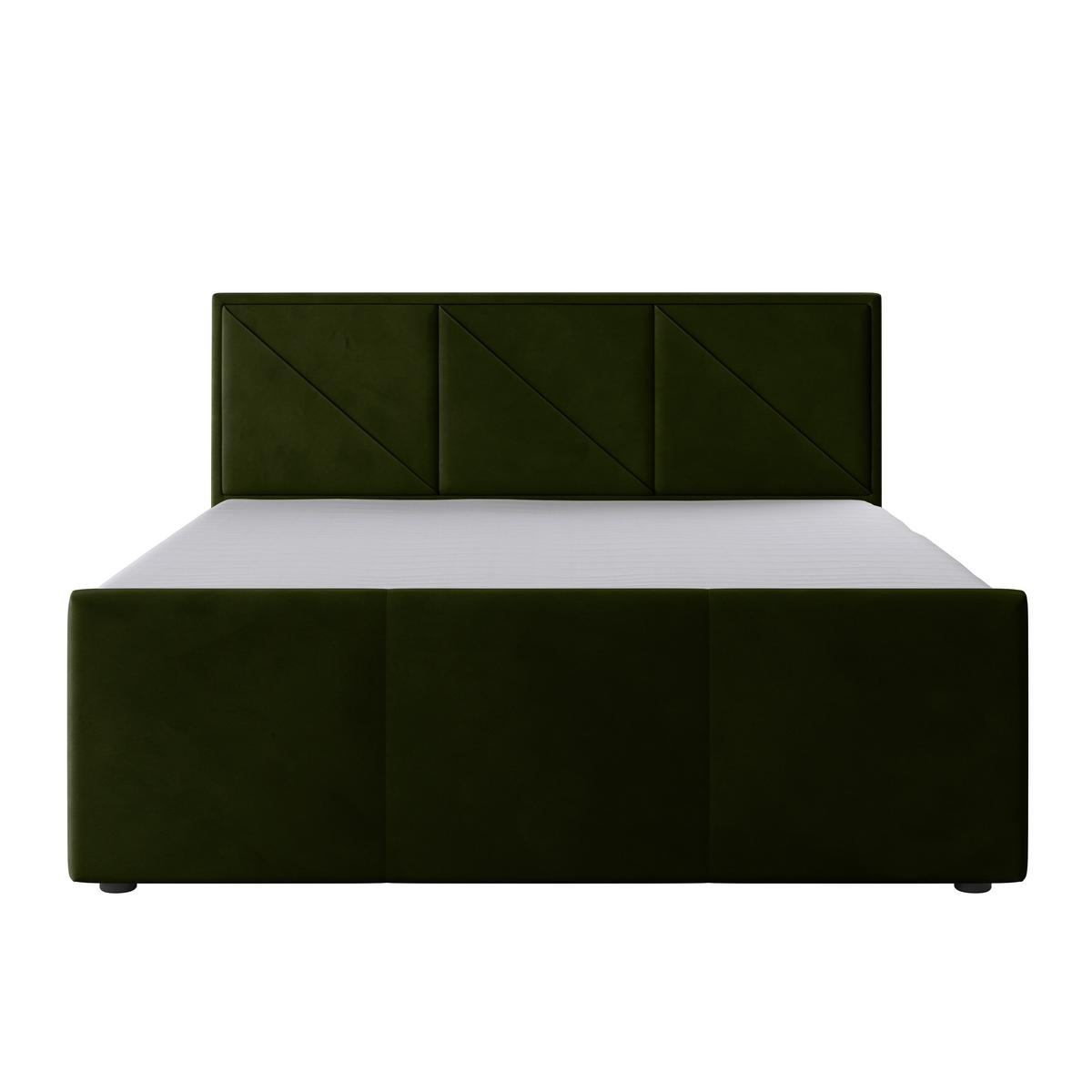 Boxspringbett Bologna ca. 180x200 cm Grün - Grün, MODERN, Holz/Kunststoff (180/200cm) - MID.YOU