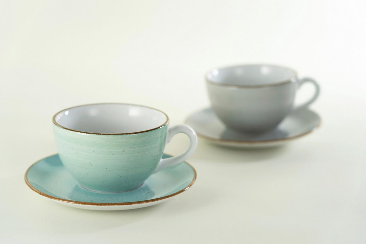 Kavni Servis Vintage Nature Aqua, 8-Delni - turkizna, Basics, keramika - Creatable