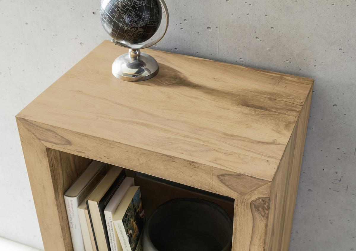 Standregal "Mumbai", aus Akazie - Akaziefarben, MODERN, Holz (50/88/35cm) - MID.YOU