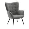 Sessel Gunvor Grau - Schwarz/Grau, MODERN, Holz/Textil (70/99/79cm) - Based