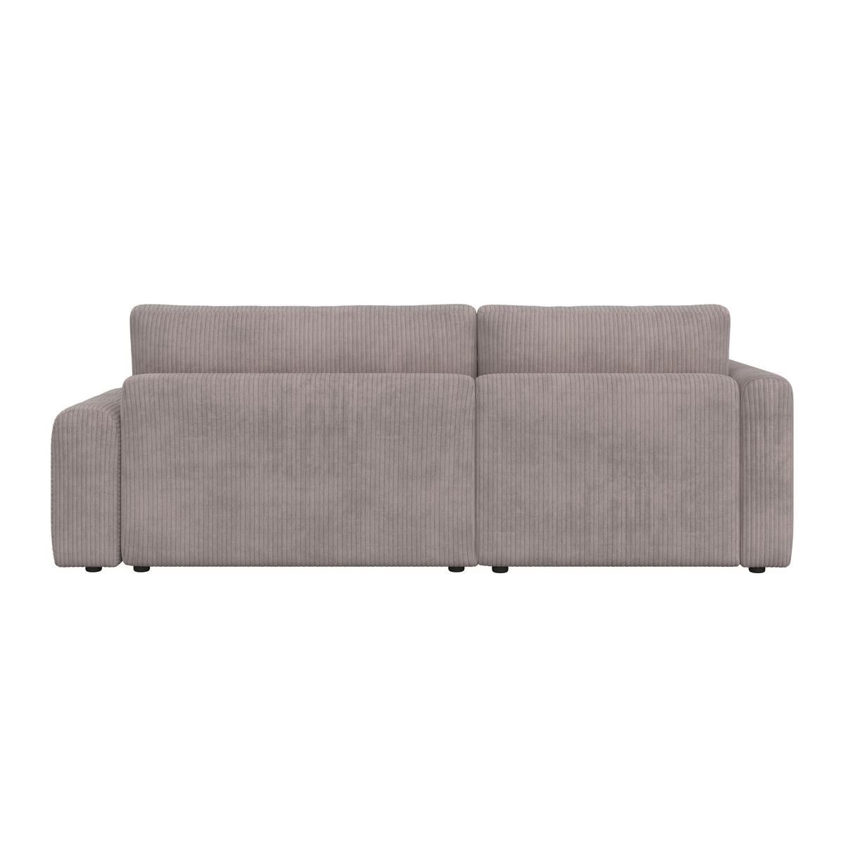 Sarokkanapé Ágyfunkcióval Gia - világosszürke, Modern, textil/fa (261/94/197cm) - Bessagi Home