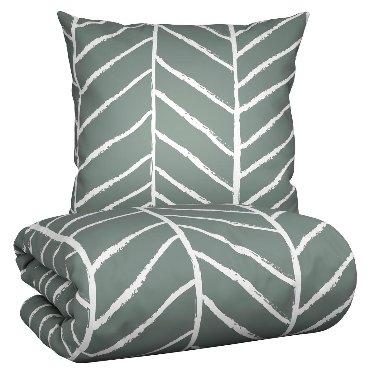 Bettwäsche Marble in Jadegrün ca. 135x200cm - Jadegrün, KONVENTIONELL, Textil (135/200cm) - Modern Living