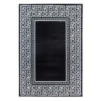 Flachwebeteppich Parma Schwarz ca. 240x340cm - Schwarz, Design, Textil (240/340cm) - Novel