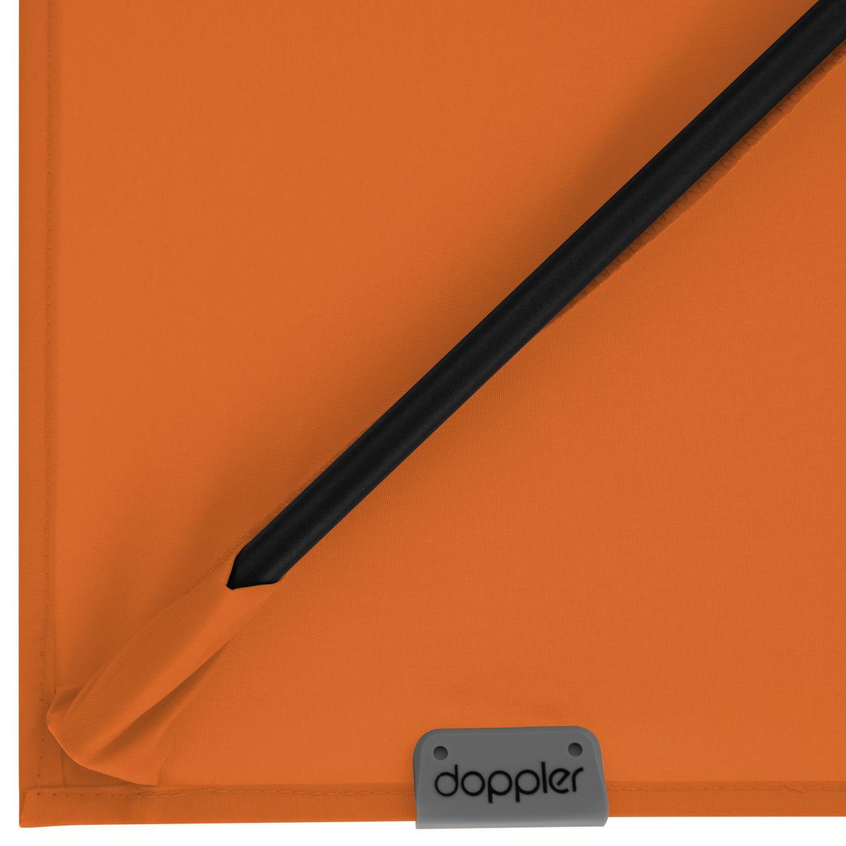 Ampelschirm MyZone Orange ca. 210x210cm - Anthrazit/Orange, Basics, Textil/Metall (210/210cm) - Doppler