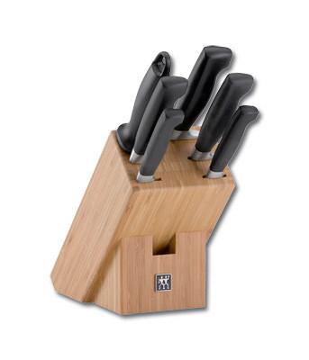 BLOK NA NOŻE 1002248/ 35068-003-0 - czarny/brązowy, Basics, metal/drewno - Zwilling