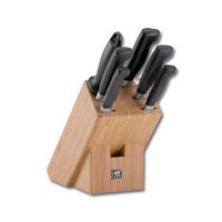 BLOK NA NOŻE 1002248/ 35068-003-0 - czarny/brązowy, Basics, metal/drewno - Zwilling