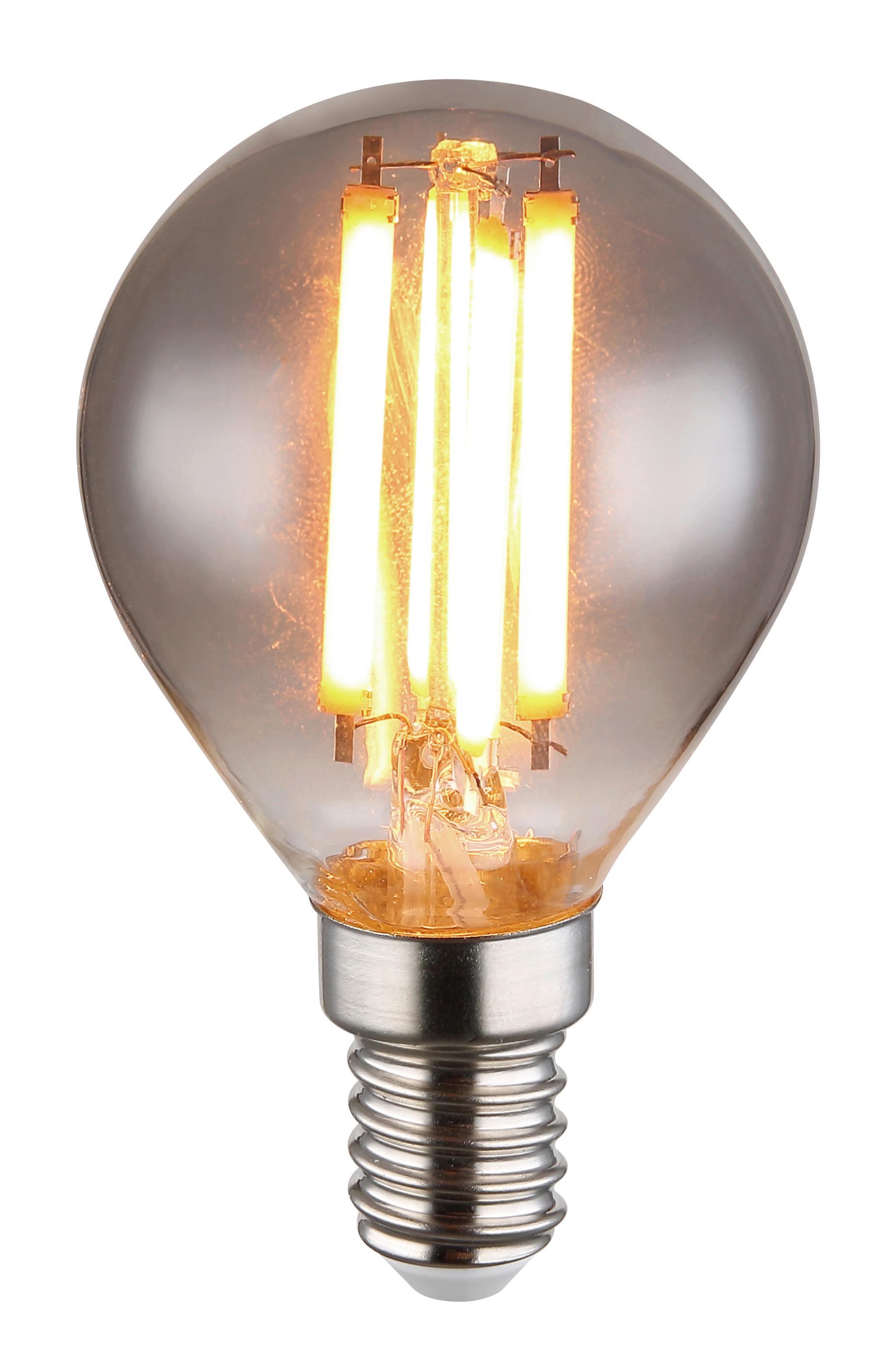 Led-leuchtmittel Max. 6 Watt - Weiss/Silberfarben, Glas/Kunststoff (4.5/7.8cm) - Globo