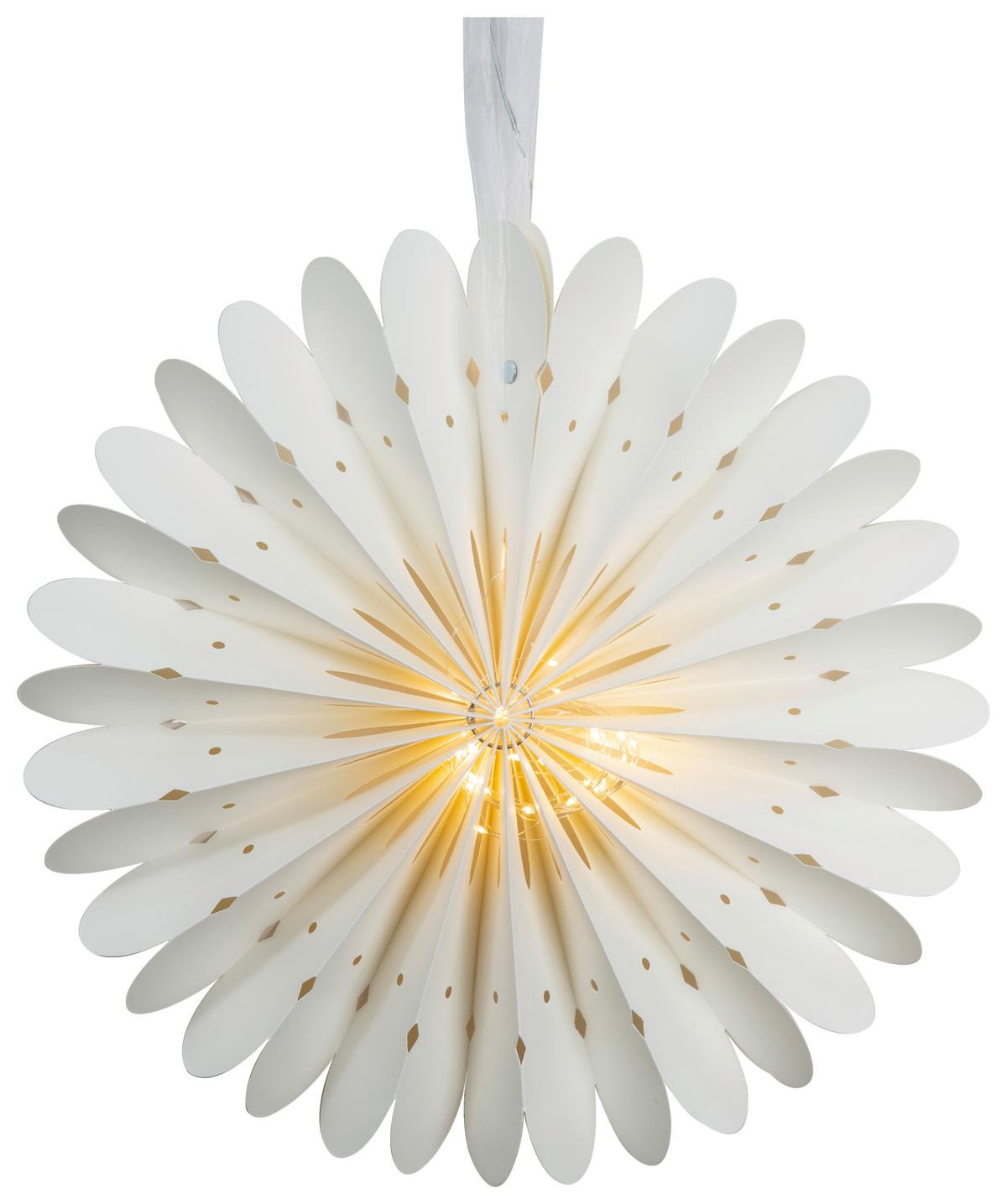 Okrasna Led-svetilka Kiki - bela, papir/kovina (42/42cm) - Mömax