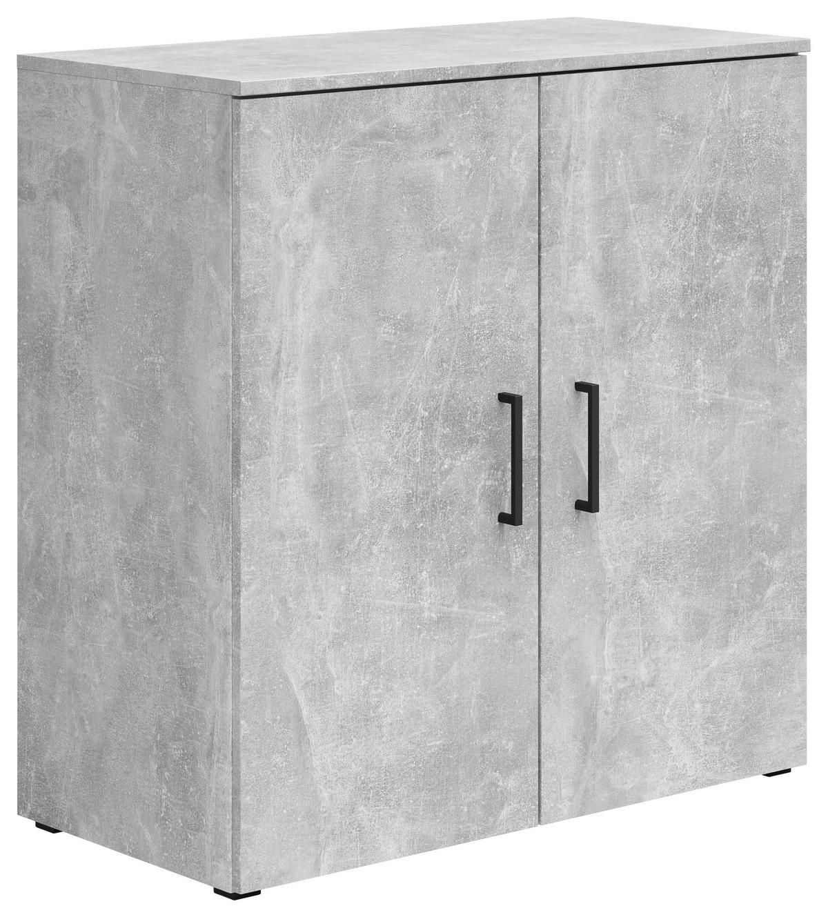 Kommode Multistauraum Grau - Anthrazit/Schwarz, Modern, Holzwerkstoff/Kunststoff (80/83/40cm) - Premium Living