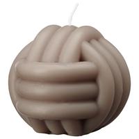 Gyertya Knot - szürke, Modern, természetes anyagok/paraffin (8,8/8,5cm) - Modern Living