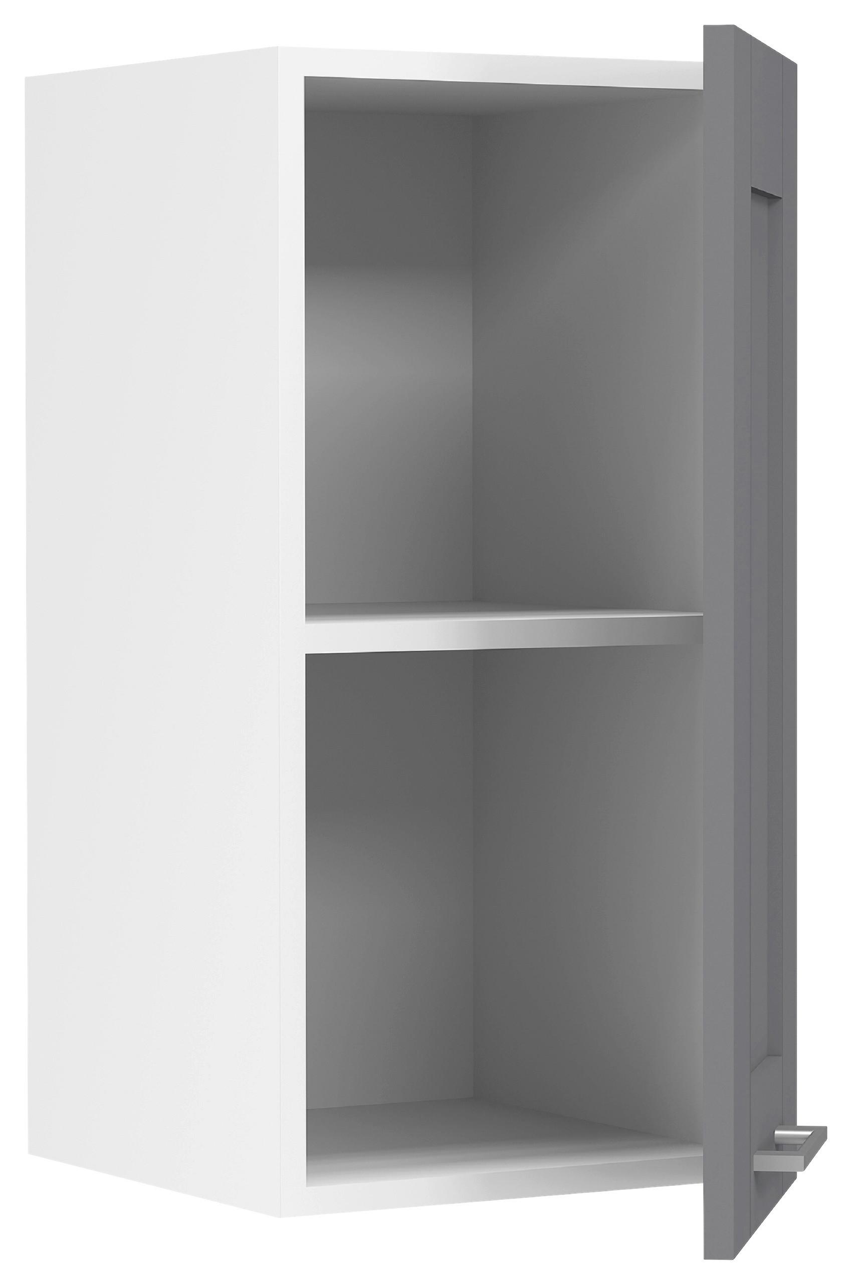 KÜCHENOBERSCHRANK COLURA - Weiss/Anthrazit, Trend, Holzwerkstoff/Kunststoff (30/60/31cm) - MID.YOU