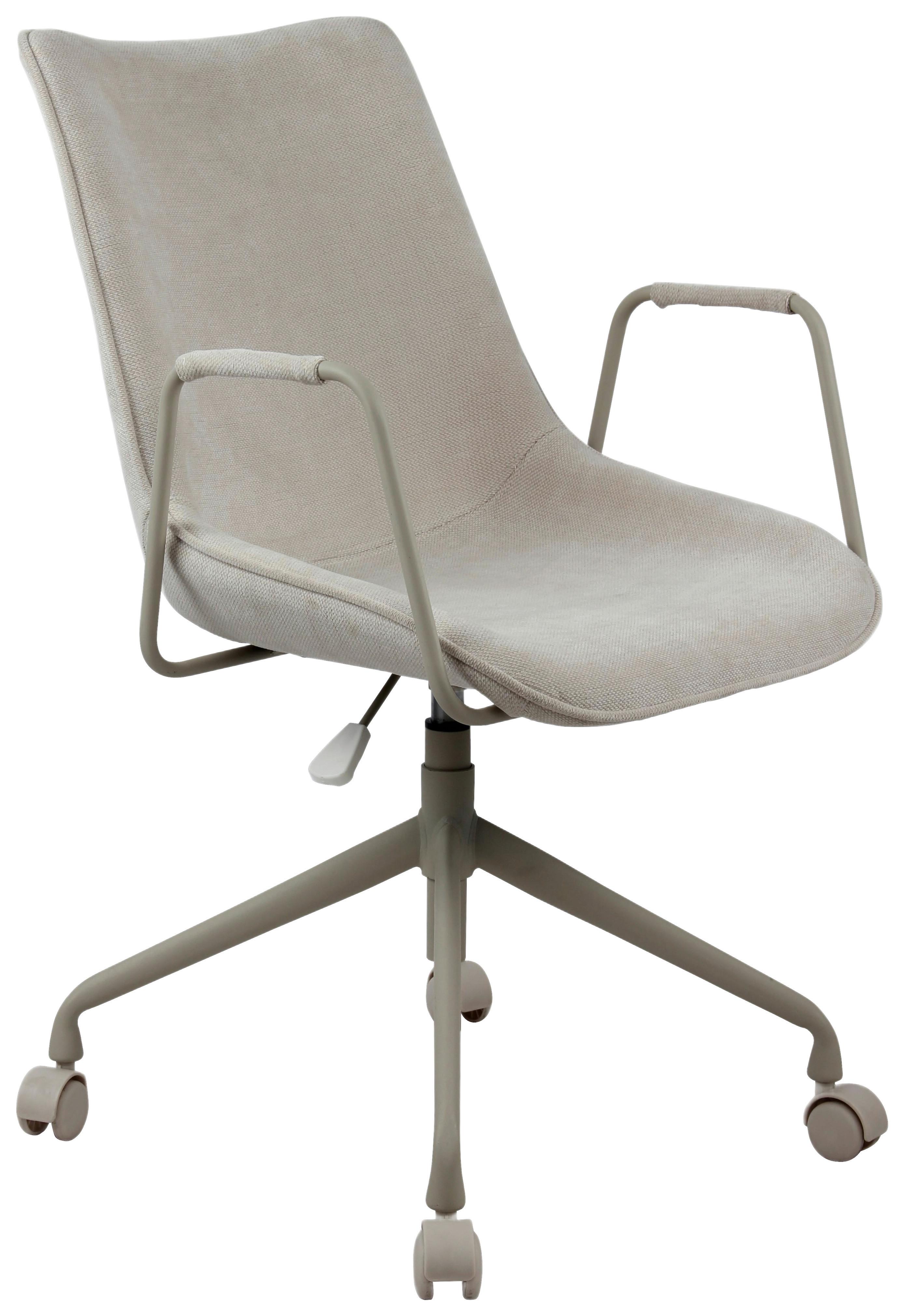 Drehstuhl Louis Beige - Beige, MODERN, Kunststoff/Textil (57/90-100/63cm) - Mömax